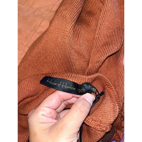 NWTHouse of Harlow 1960 REVOLVE Naomh Crochet Mix MaxiDress in Rust  S Small Wom - Picture 13 of 14